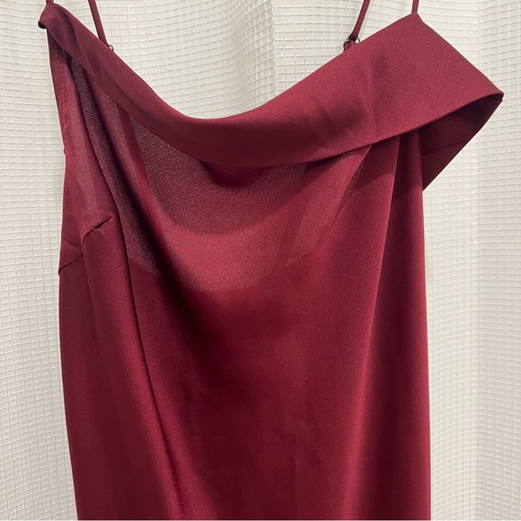 Astr The Label Cowl Slip Midi Dress Wine Size Medium - Picture 4 of 16